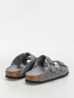Birkenstock Arizona Suede Leather Narrow Wmn Flip-flops