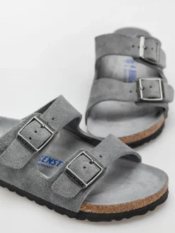 Birkenstock Arizona Suede Leather Narrow Wmn Flip-flops