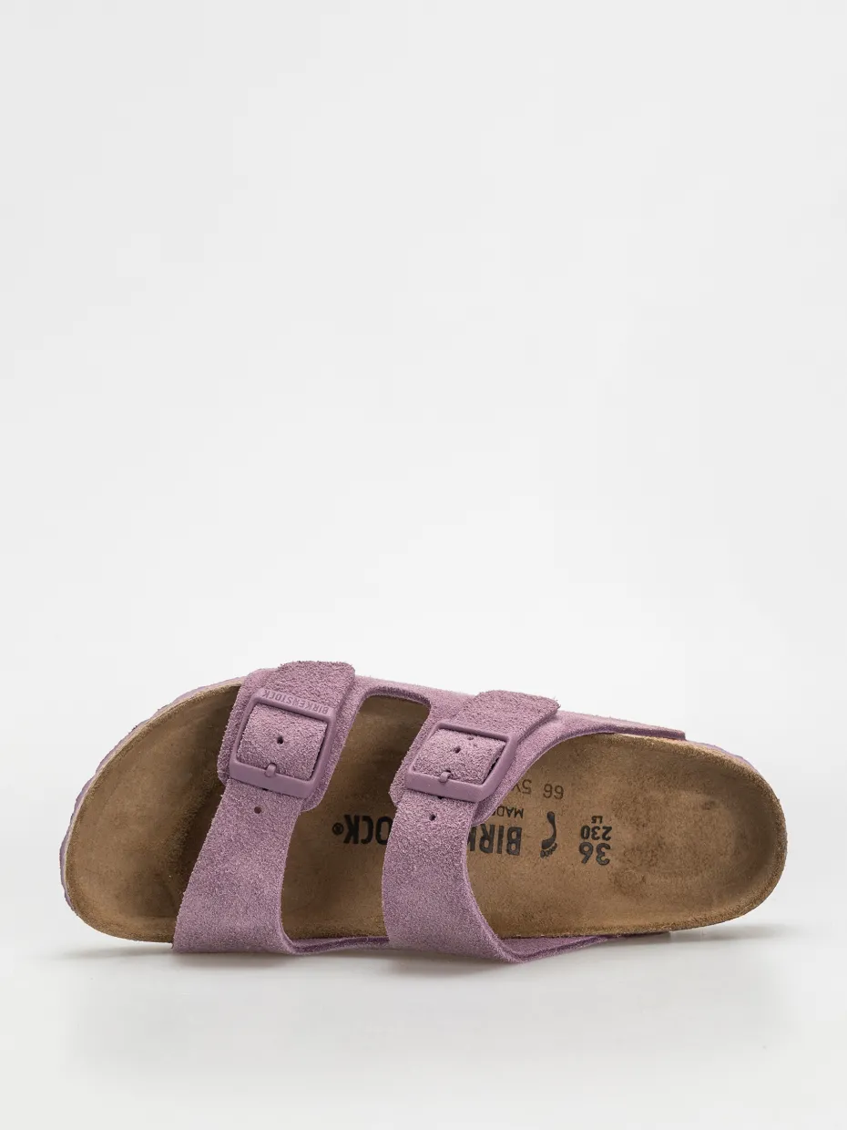 Birkenstock Arizona Suede Leather Narrow Wmn Flip-flops