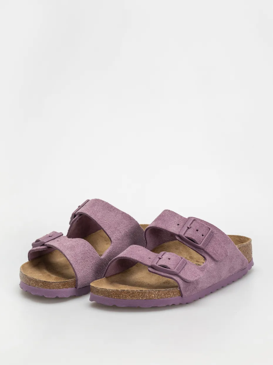 Birkenstock Arizona Suede Leather Narrow Wmn Flip-flops