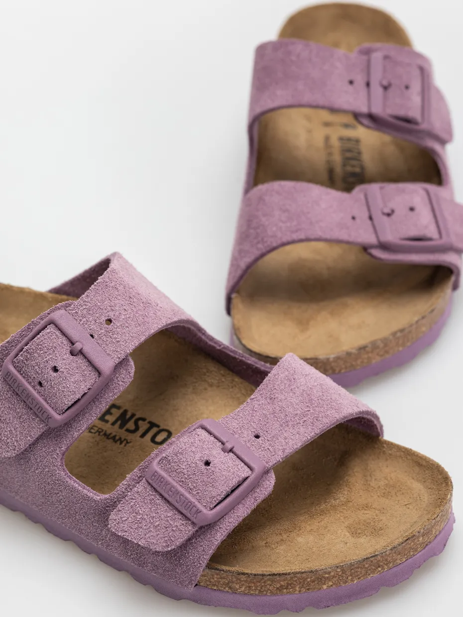 Birkenstock Arizona Suede Leather Narrow Wmn Flip-flops