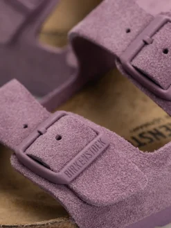 Birkenstock Arizona Suede Leather Narrow Wmn Flip-flops