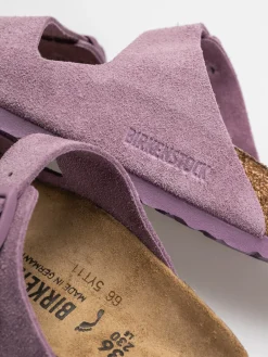 Birkenstock Arizona Suede Leather Narrow Wmn Flip-flops