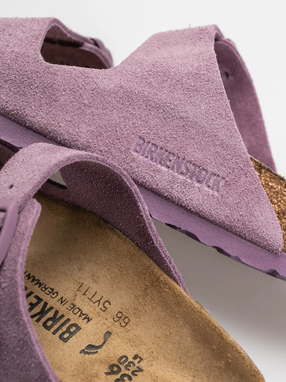 Birkenstock Arizona Suede Leather Narrow Wmn Flip-flops