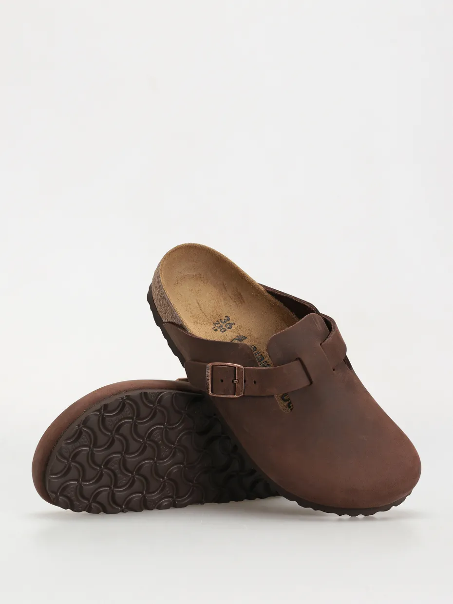 Birkenstock Boston Oiled Leather Narrow Wmn Flip-flops