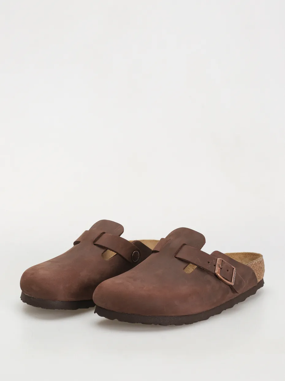 Birkenstock Boston Oiled Leather Narrow Wmn Flip-flops