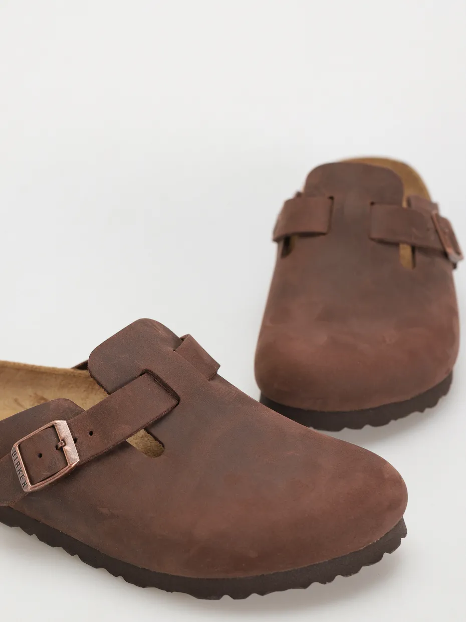 Birkenstock Boston Oiled Leather Narrow Wmn Flip-flops