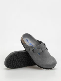 Birkenstock Boston SFB Suede Leather Narrow Wmn Flip-flops