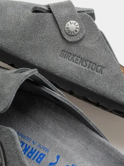 Birkenstock Boston SFB Suede Leather Narrow Wmn Flip-flops