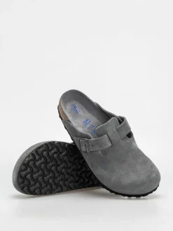 Birkenstock Boston SFB Suede Leather Regular Flip-flops