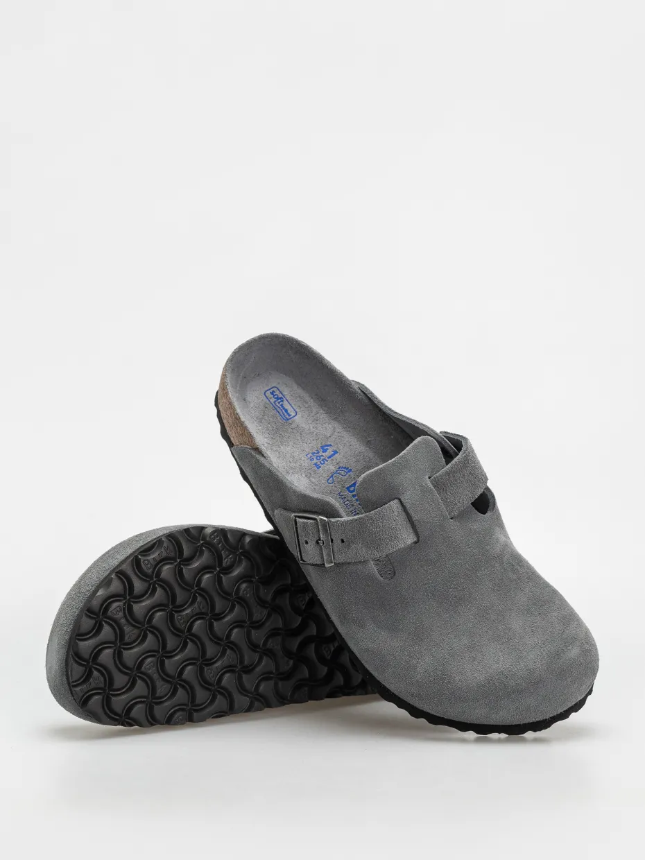 Birkenstock Boston SFB Suede Leather Regular Flip-flops