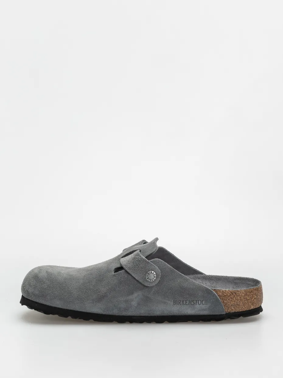 Birkenstock Boston SFB Suede Leather Regular Flip-flops