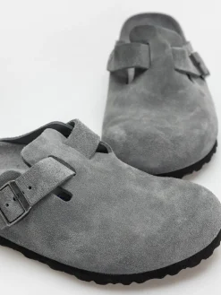 Birkenstock Boston SFB Suede Leather Regular Flip-flops