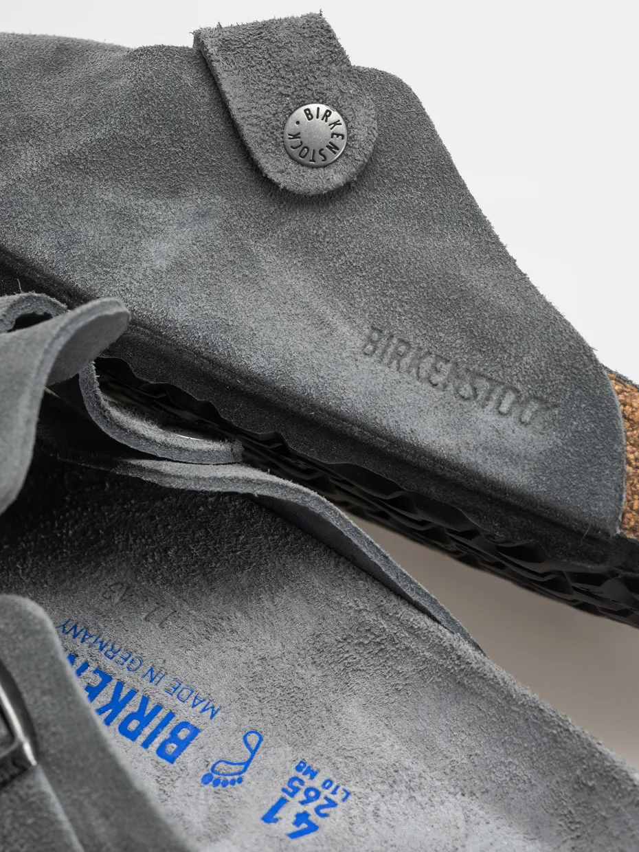 Birkenstock Boston SFB Suede Leather Regular Flip-flops