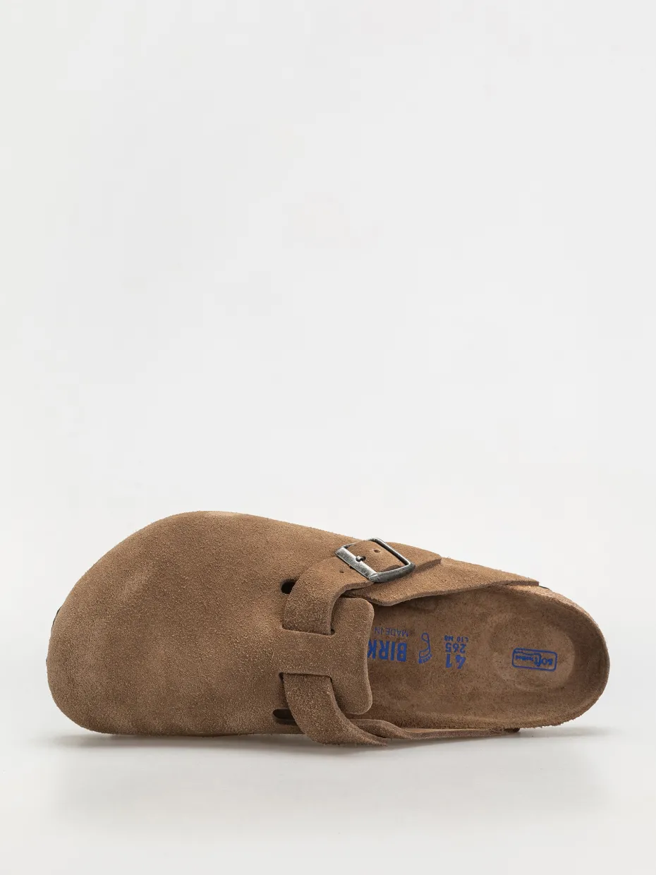 Birkenstock Boston SFB Suede Leather Regular Flip-flops
