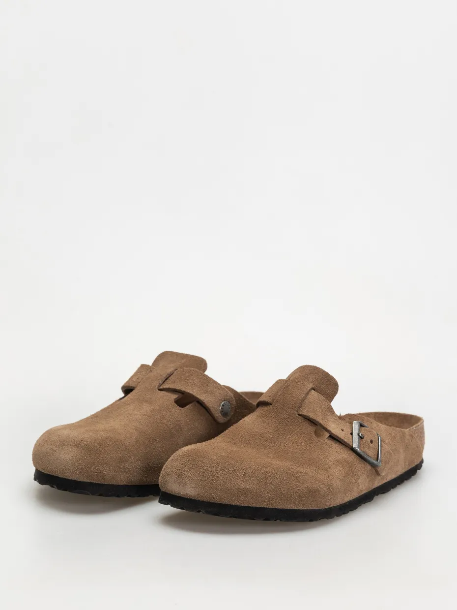 Birkenstock Boston SFB Suede Leather Regular Flip-flops