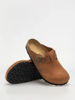 Birkenstock Boston Suede Oiled Leather Regular Flip-flops