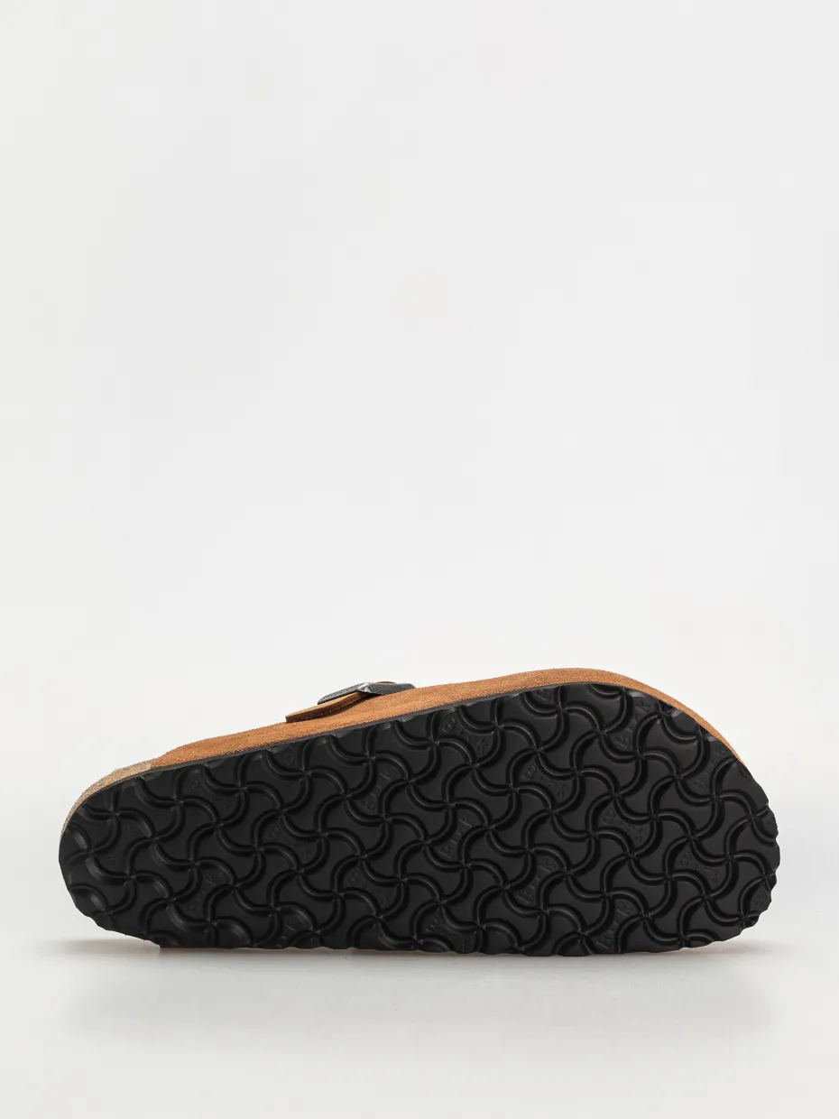 Birkenstock Boston Suede Oiled Leather Regular Flip-flops