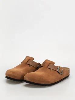 Birkenstock Boston Suede Oiled Leather Regular Flip-flops