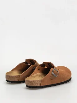 Birkenstock Boston Suede Oiled Leather Regular Flip-flops