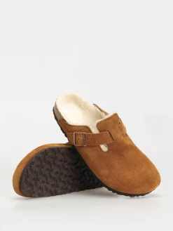 Birkenstock Boston Suede Leather Narrow Flip-flops Wmn