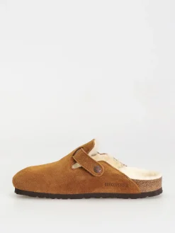 Birkenstock Boston Suede Leather Narrow Flip-flops Wmn