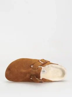 Birkenstock Boston Suede Leather Narrow Flip-flops Wmn