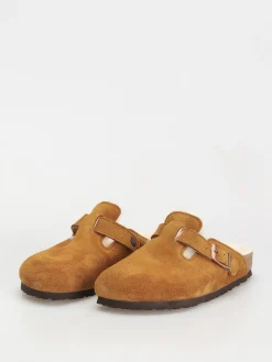 Birkenstock Boston Suede Leather Narrow Flip-flops Wmn