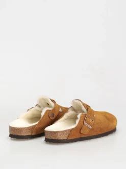 Birkenstock Boston Suede Leather Narrow Flip-flops Wmn