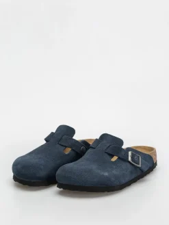 Birkenstock Boston Suede Leather Narrow Wmn Flip-flops