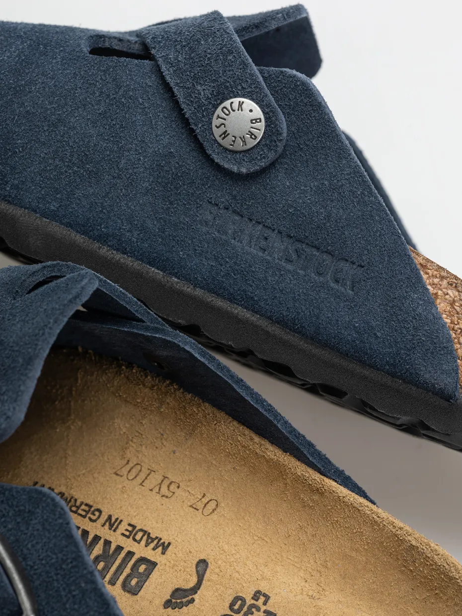 Birkenstock Boston Suede Leather Narrow Wmn Flip-flops