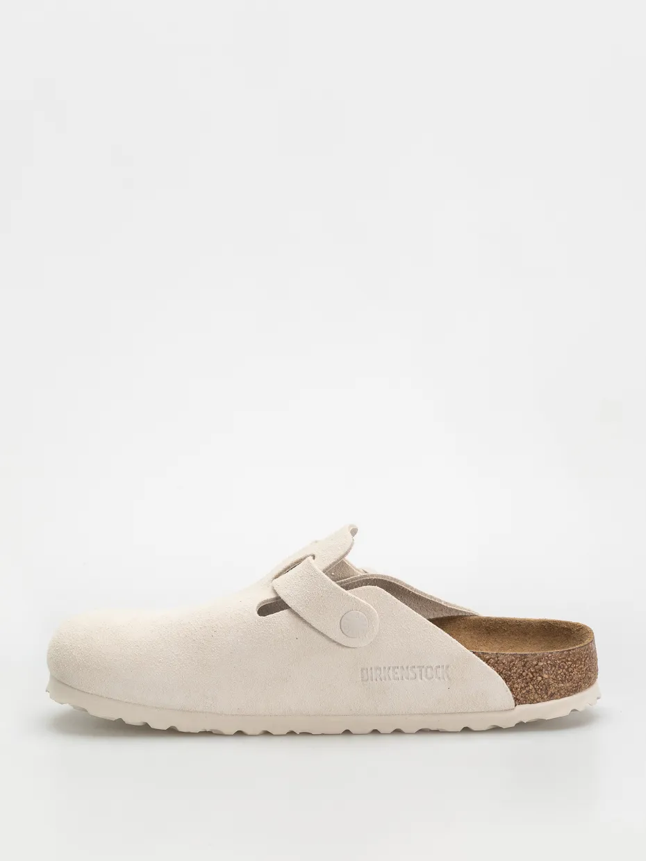 Birkenstock Boston Suede Leather Narrow Wmn Flip-flops