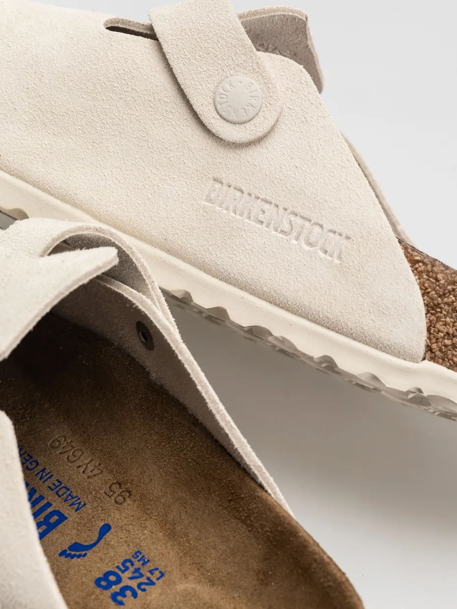 Birkenstock Boston Suede Leather Narrow Wmn Flip-flops