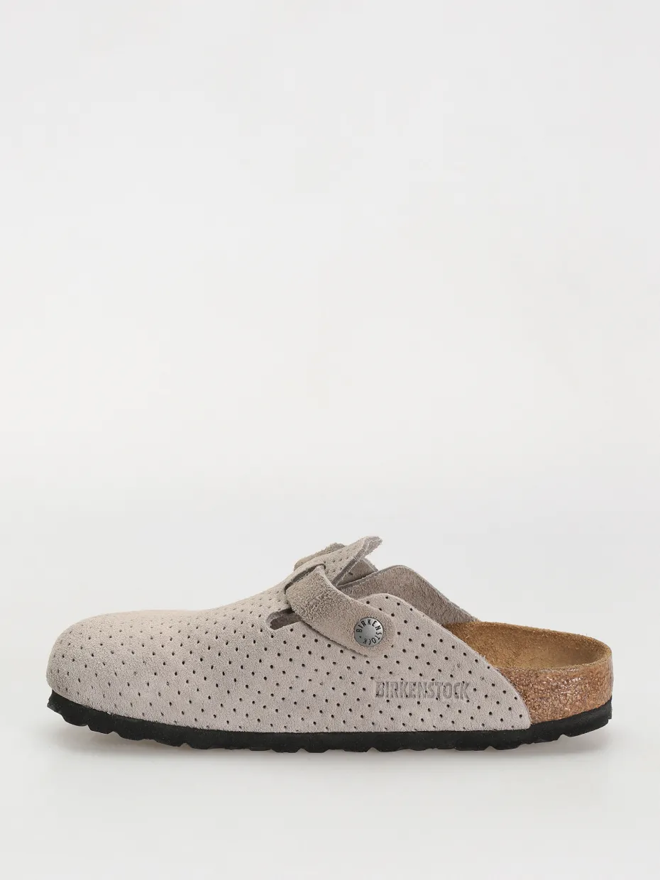 Birkenstock Boston Suede Embossed Narrow Wmn Flip-flops