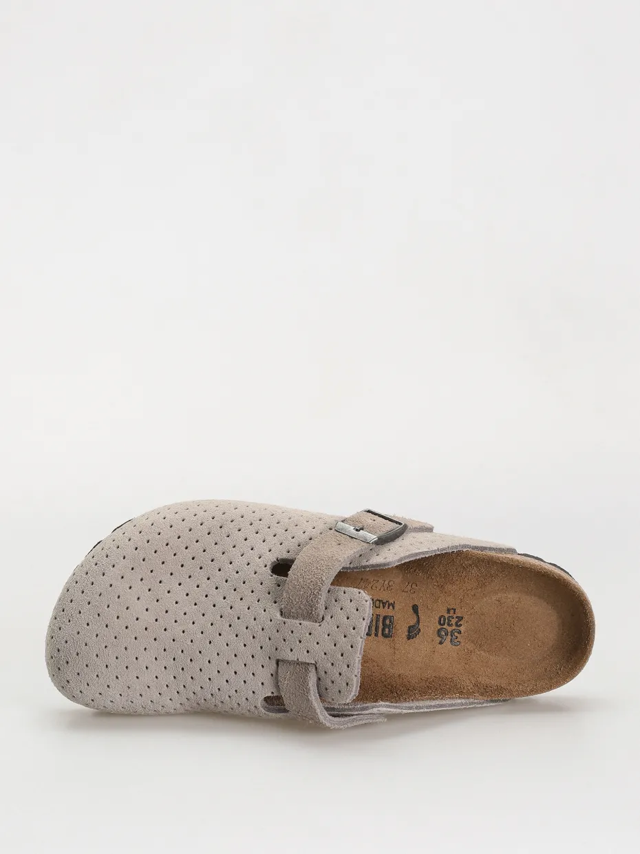 Birkenstock Boston Suede Embossed Narrow Wmn Flip-flops