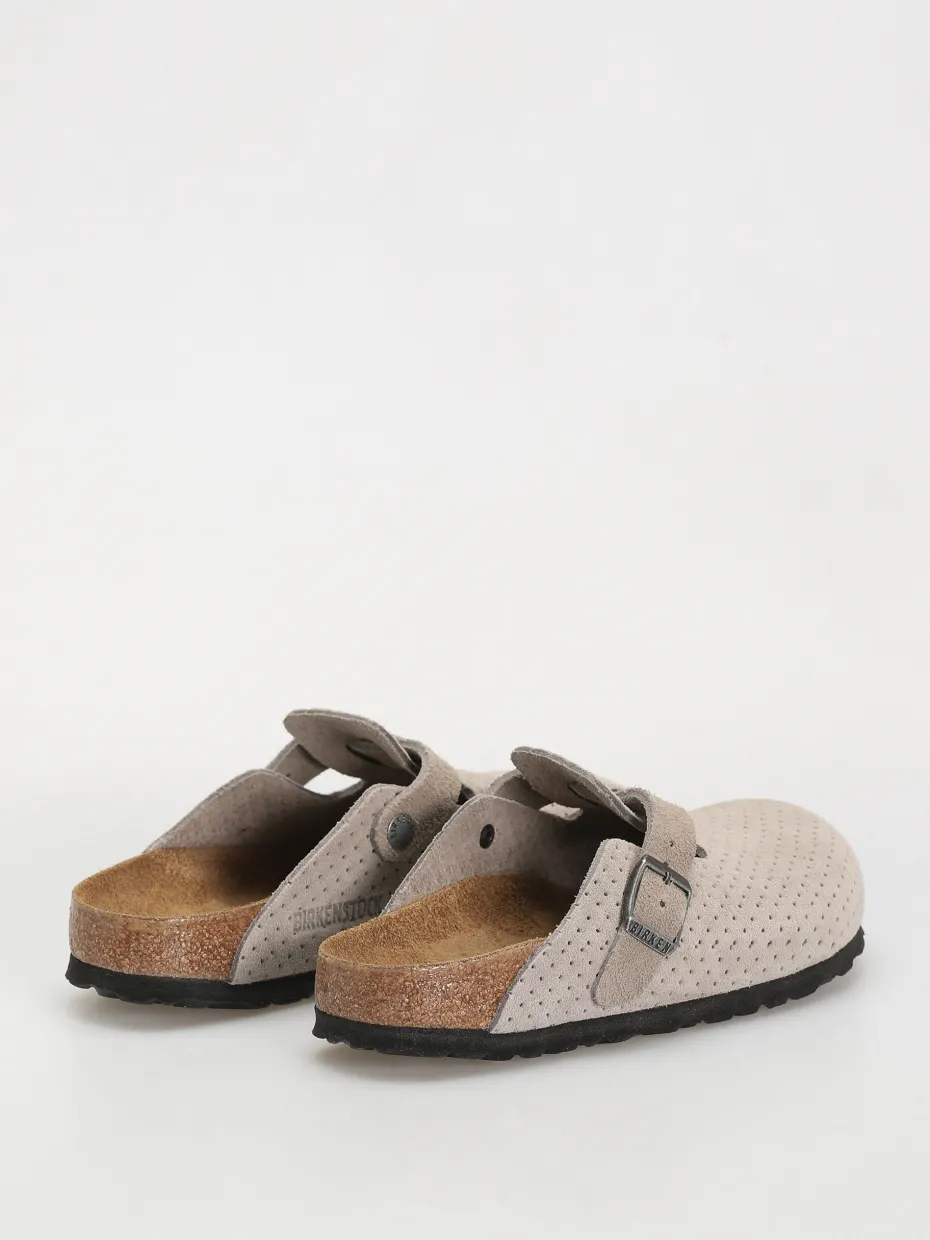 Birkenstock Boston Suede Embossed Narrow Wmn Flip-flops