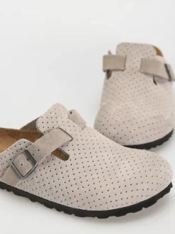 Birkenstock Boston Suede Embossed Narrow Wmn Flip-flops