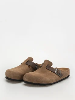 Birkenstock Boston Suede & Oiled Leather Regular Flip-flops