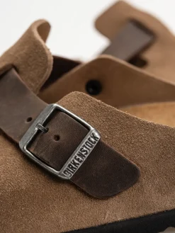Birkenstock Boston Suede & Oiled Leather Regular Flip-flops