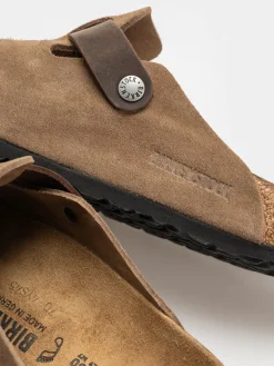 Birkenstock Boston Suede & Oiled Leather Regular Flip-flops