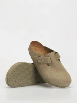 Birkenstock Boston Suede Leather Regular Flip-flops