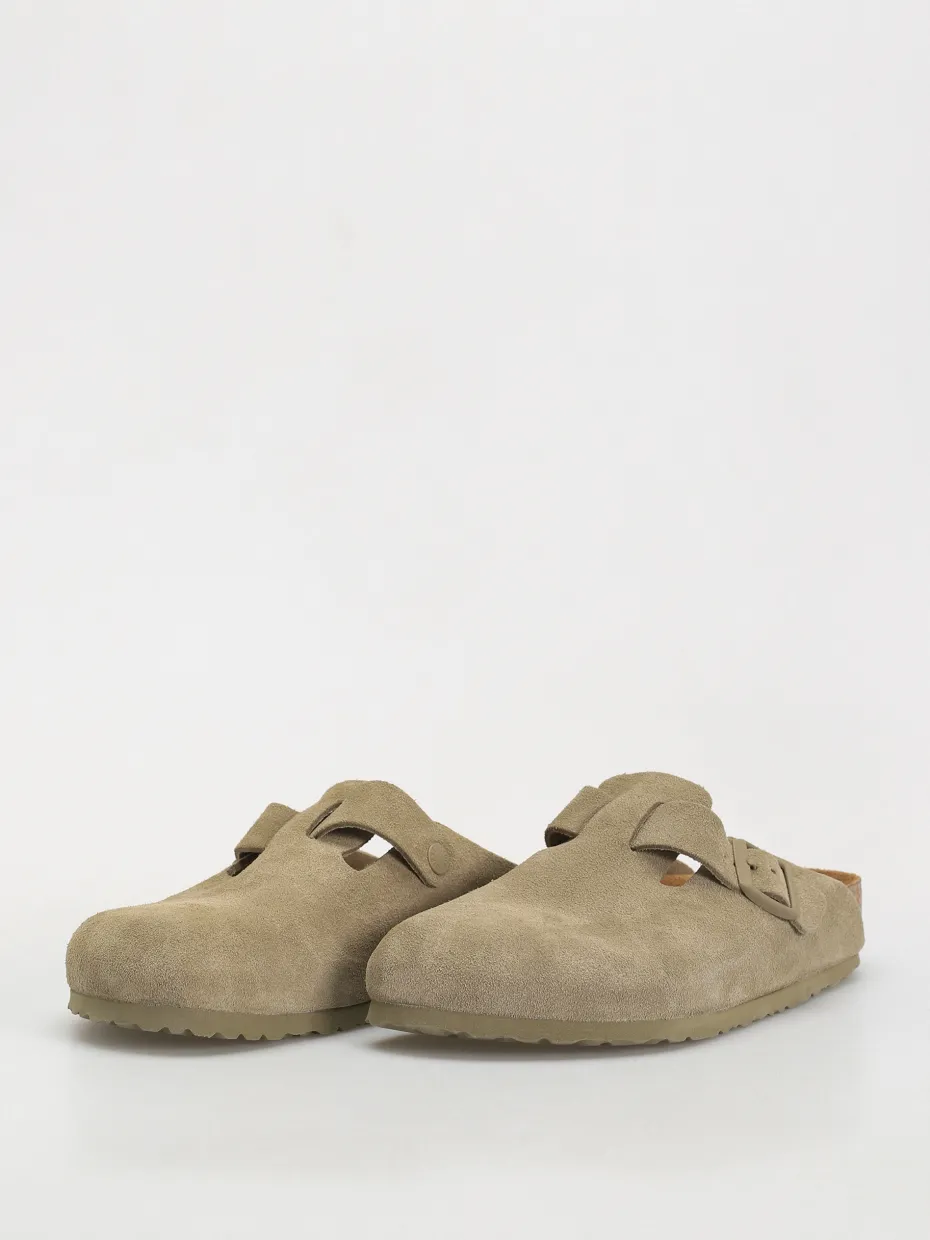 Birkenstock Boston Suede Leather Regular Flip-flops