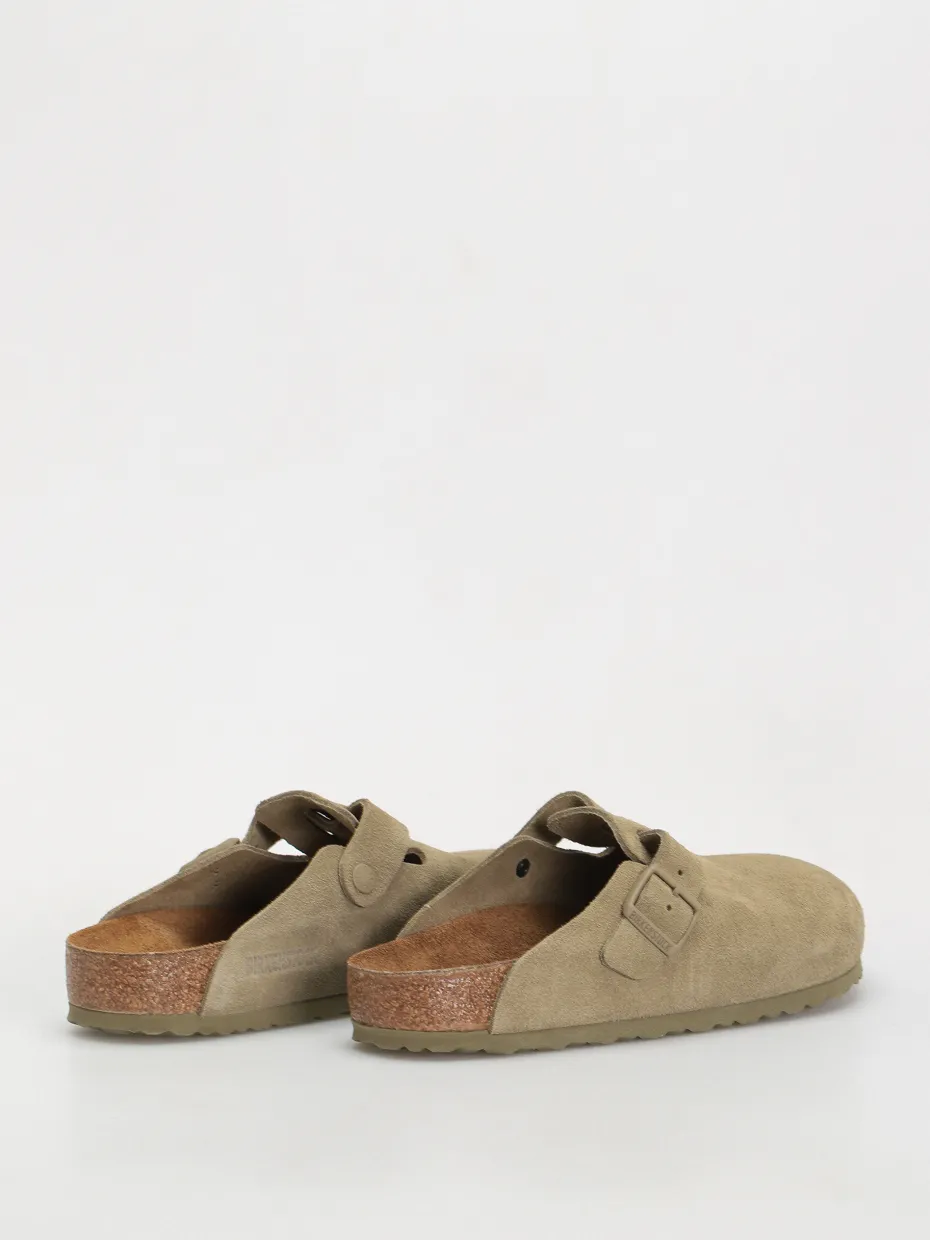 Birkenstock Boston Suede Leather Regular Flip-flops