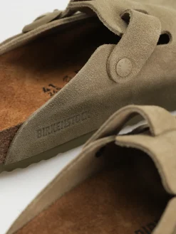 Birkenstock Boston Suede Leather Regular Flip-flops