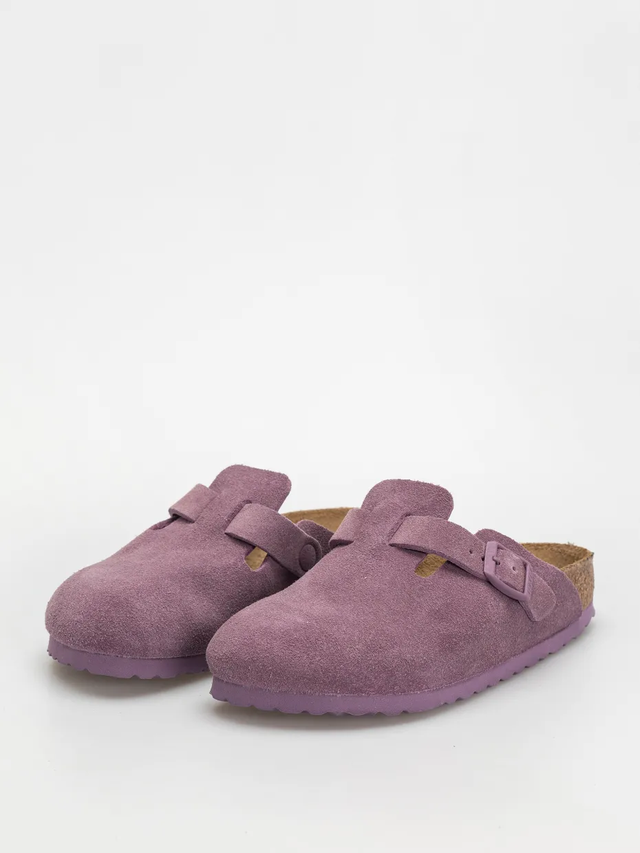 Birkenstock Boston Suede Leather Narrow Wmn Flip-flops