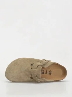Birkenstock Boston Suede Leather Narrow Wmn Flip-flops