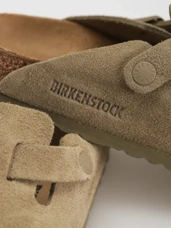 Birkenstock Boston Suede Leather Narrow Wmn Flip-flops