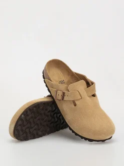 Birkenstock Boston Suede Leather Narrow Wmn Flip-flops