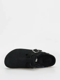 Birkenstock Boston VL Fell Suede Leather Fur Narrow Wmn Flip-flops