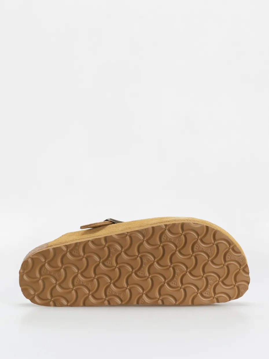 Birkenstock Boston VL Fell Suede Leather Fur Narrow Wmn Flip-flops